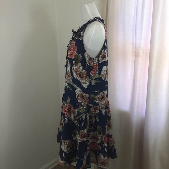 Sanctuary Blue Floral Print Dress - Picture 5 of 7